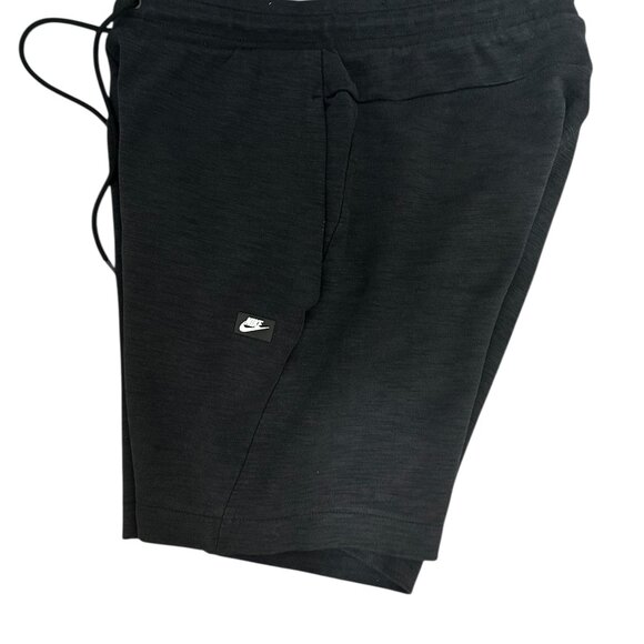 Niker Athletic Shorts Size Medium Black Drawstring Pockets Logo Thick - Picture 2 of 7